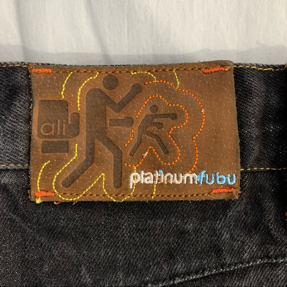 Platinum Fubu Muhammad Ali Limited Edition Boys Jeans 14 Rare Embroidered Patch - Picture 4 of 7